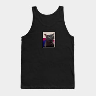 CAT ZONING OUT MEME Tank Top